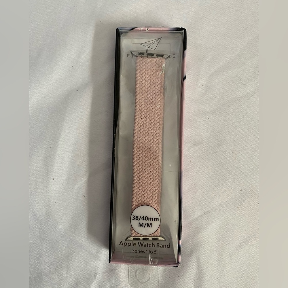 Pink stretchy Apple Watch band 38 / 40  size Med